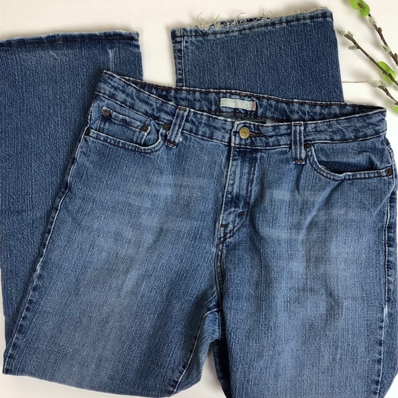 LEVI'S 515 Boot Cut Blue Jeans Size 16S (Short) - Picture 1 of 13